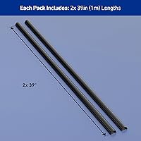 Vista 4 de D-Line Ocultador de cable semicircular, cubierta de cable patentada, para ocultar cables de montaje en pared de TV, canaleta para cables, cubiertas