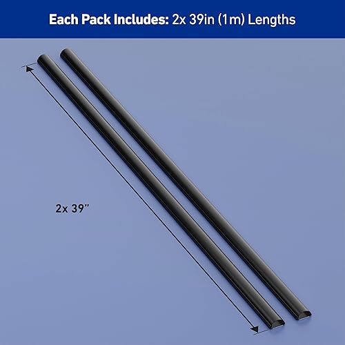 Miniatura 4 de D-Line Ocultador de cable semicircular, cubierta de cable patentada, para ocultar cables de montaje en pared de TV, canaleta para cables, cubiertas