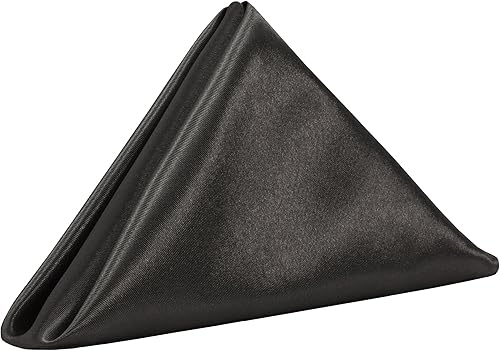 Miniatura 13 de YOUR CHAIR COVERS - Servilletas de tela de satén lavables de gran tamaño de 20 pulgadas, con dobladillo, reutilizables, para restaurantes, cenas