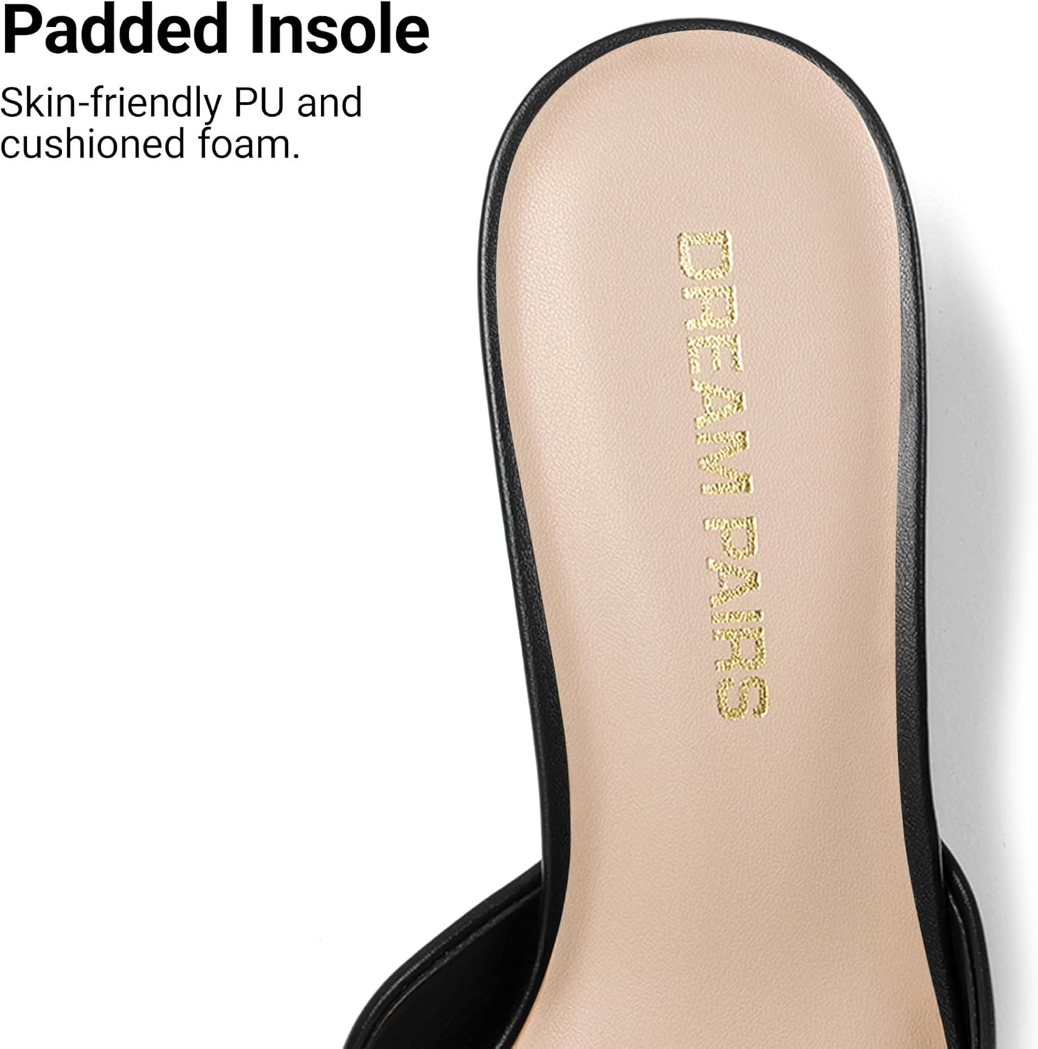 DREAM PAIRS Women's Low Heels Sandals Mule Heels Block Chunky Heeled Sandals Slide Sandals Slip on Square Toe Casual Dress Comfortable Pumps Shoes - Image 7