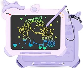 KOKODI LCD Writing Tablet for 3 4 5 6 7 8 Years Old Kids, Colorful Doodle Board, Writing Drawing Tablet, Educational Learning Toys Christmas Birthday Gift for Girl, Purple