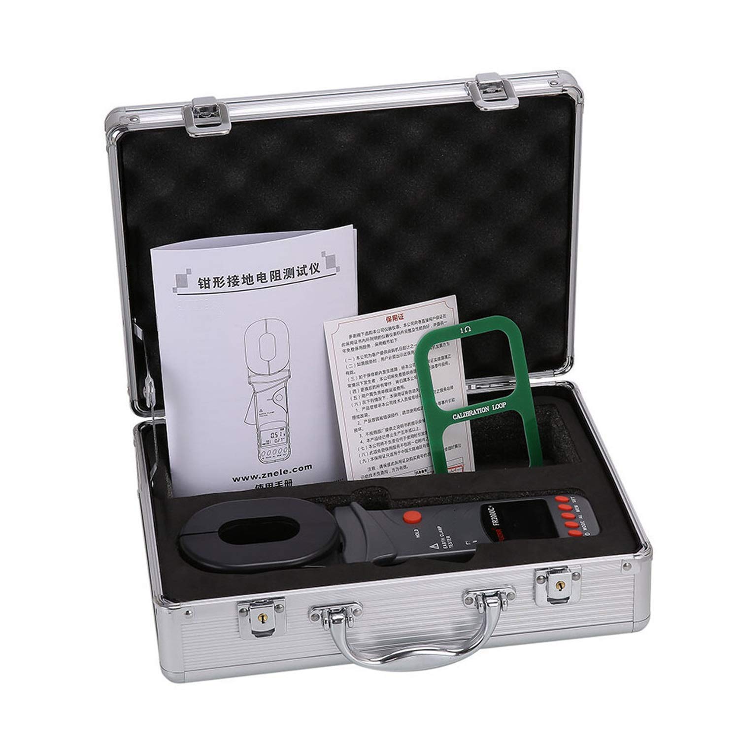 FR2000A + Clamp Erdungsmessgerät mit Schleifenwiderstand Test Range um 200 Ohm