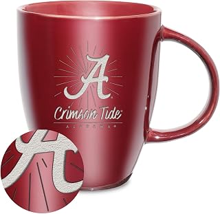 Rico Industries NCAA 18oz Laser Engraved Ceramic Lustre Mug - Coffee-Tea