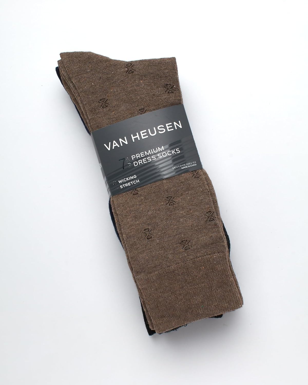 Van Heusen Mens Dress Socks - 7 Pack Soft Stretch Moisturing Wicking Work Crew Socks for Men (Sizes: 6-12.5) - Image 2