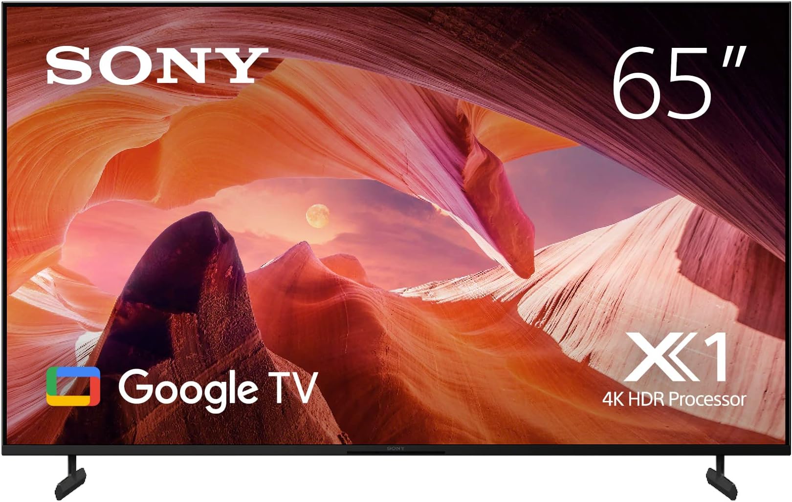 Sony BRAVIA 65 Inch TV 4K UHD LED Smart Google TV - KD-65X80L (2023 Model) - UAE Version |1 Year Manufacturer Warranty