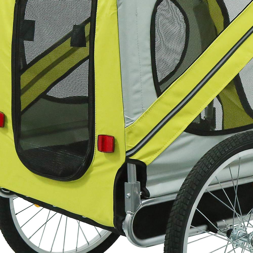 Willonin Fietskar voor honden, 2-in-1 fietskar voor dieren, vlag Willonin Fietskar voor honden, 2-in-1 fietskar voor dieren, vlag