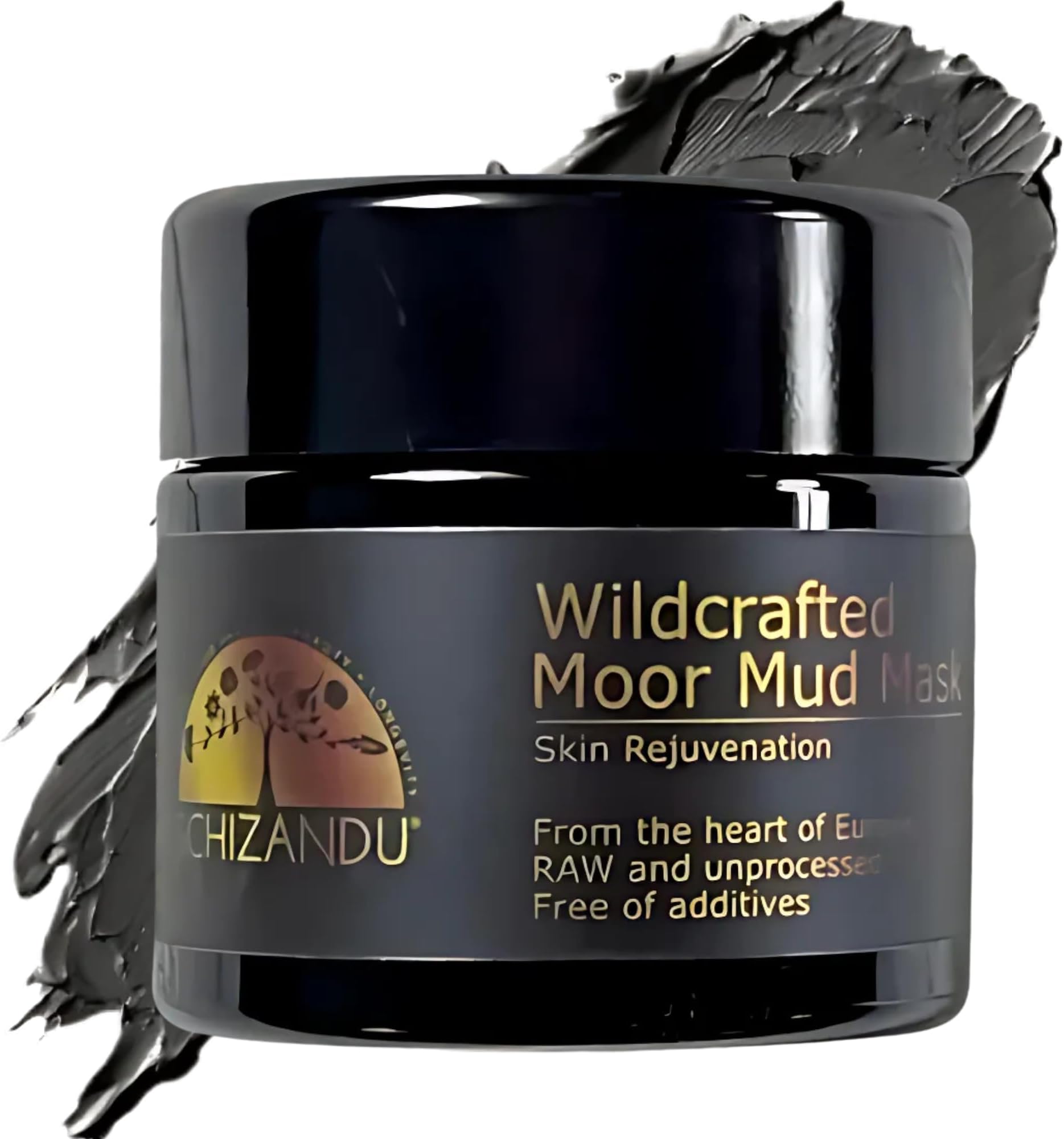 Schizandu Organics Mud Mask - Stimulating 100% Natural Facial Moor Mud Mask | 4 oz. Jar | Use Daily for Cleansing, Detoxification, Hydration, and Cellular Regeneration with Fulvic Acid