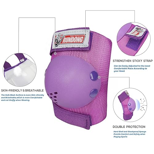 Miniatura 4 de Juego de rodilleras para niñosjóvenes, coderas, muñequeras, equipo de protección para patines infantiles, patinaje en línea, ciclismo, bicicleta