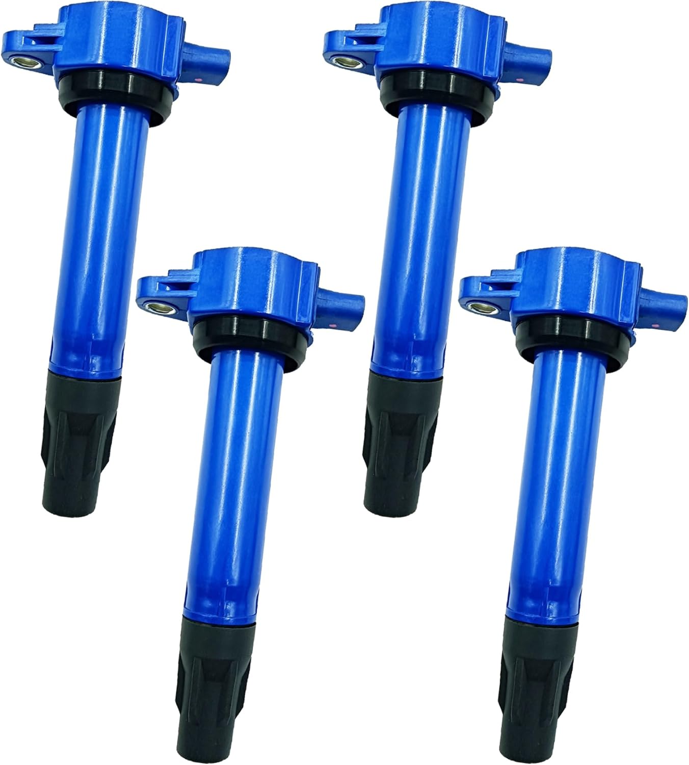 Performance Blue Ignition Coil Packs Set Of 4 Compatible With Jeep Patriot Compass Dodge Journey Caliber Avenger Chrysler 200 Sebring 2.0 2.4 L4 Replacement For UF557 04606824AB C1587