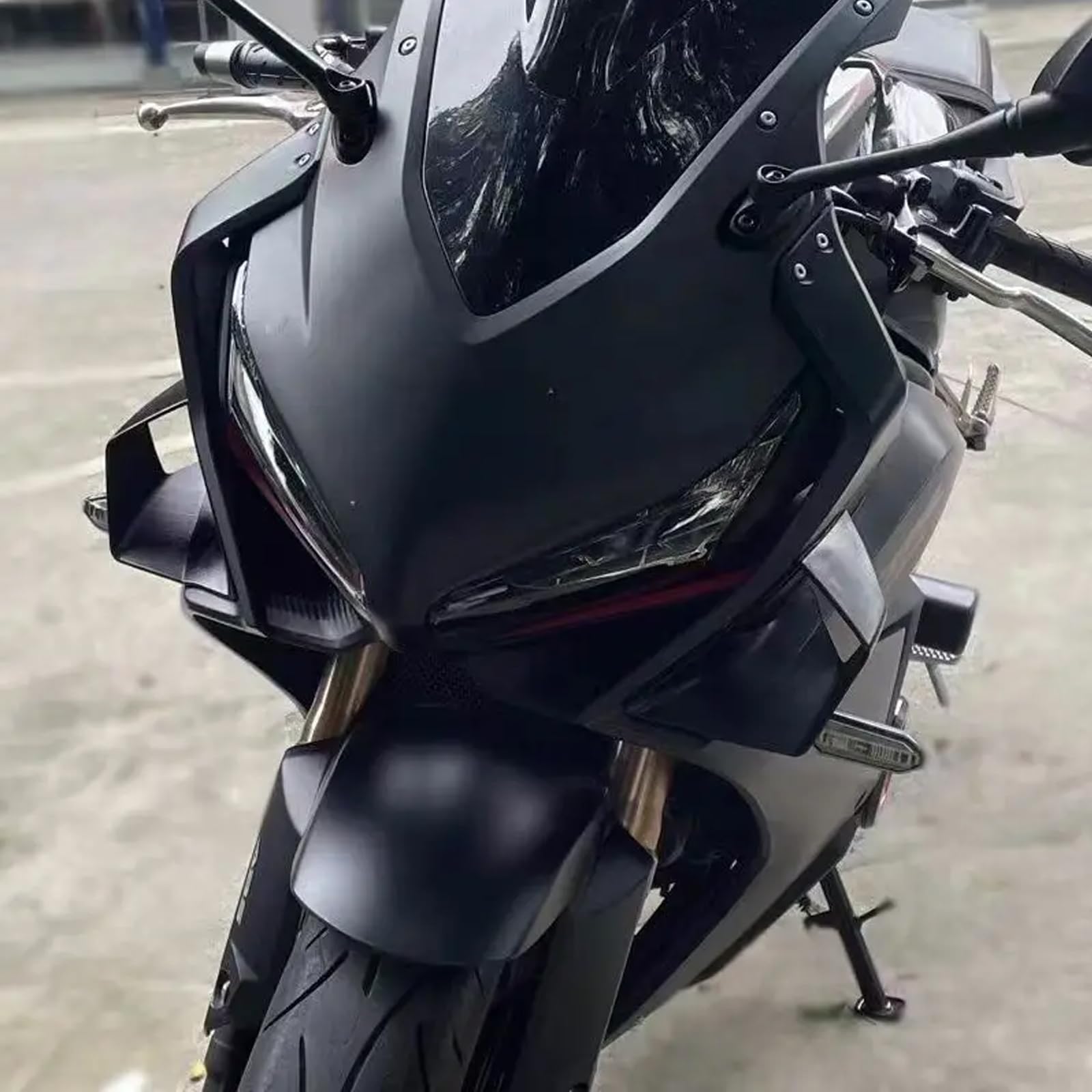 CBR650R 2024年 ウイング ブラック Amazon.com: FOR CB650R CBR650R 2024 spoiler front wing