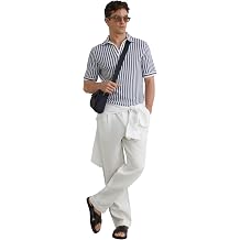 REISS Mens' ALBA Ss Open Collar Stripe Polo