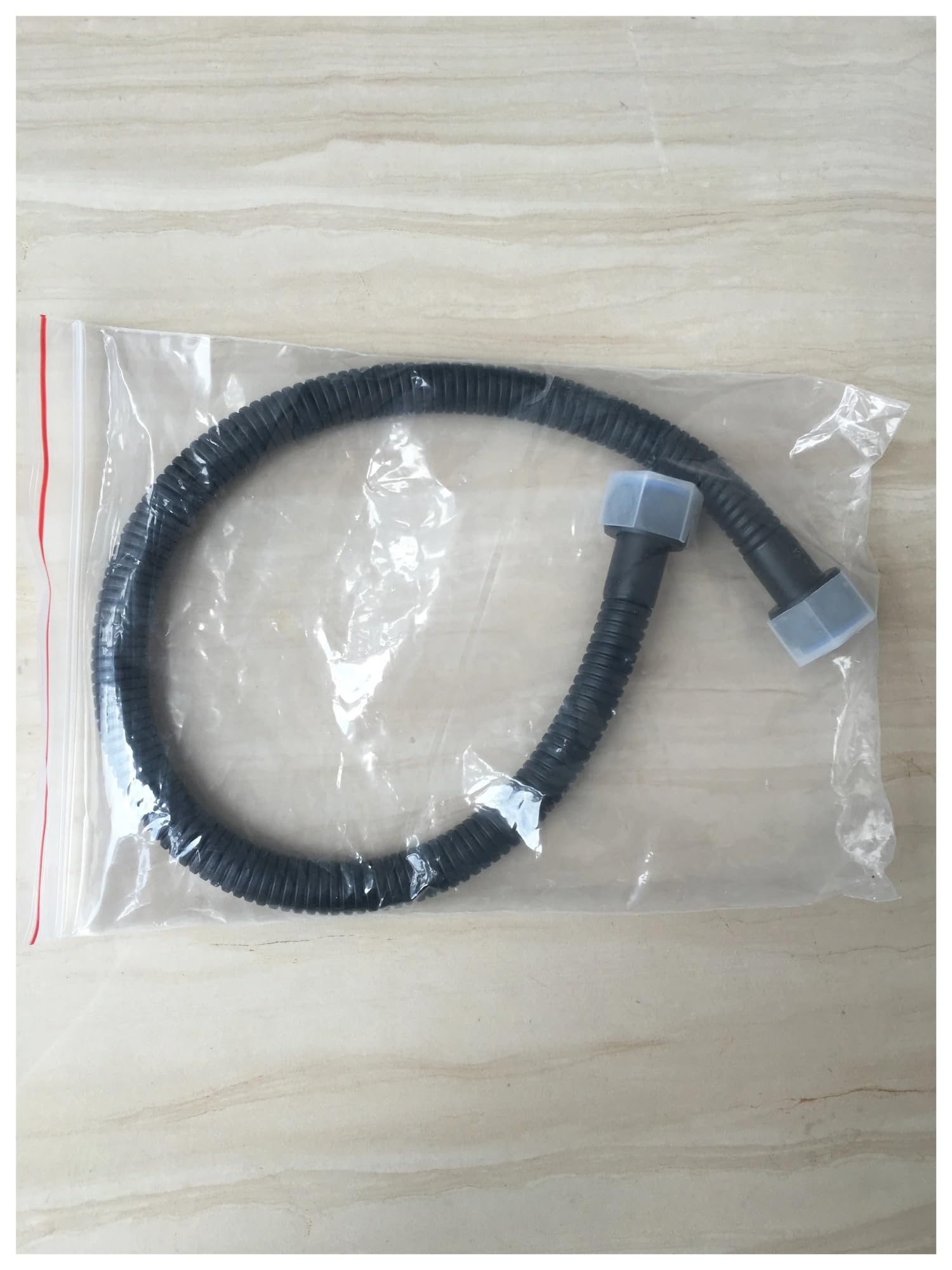 Tuyau d'alimentation WC noir mat PVD Inox