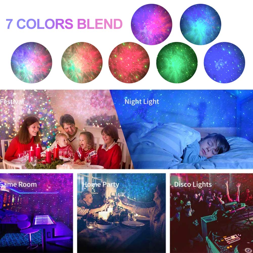 Yanghao Las Luces LED De Proyección, Luces De Discoteca para Fiestas, Cielo Estrellado Proyectores, Luces De Noche, Las Luces Románticas De Proyección Partido Cambiante para Halloween, Navidad