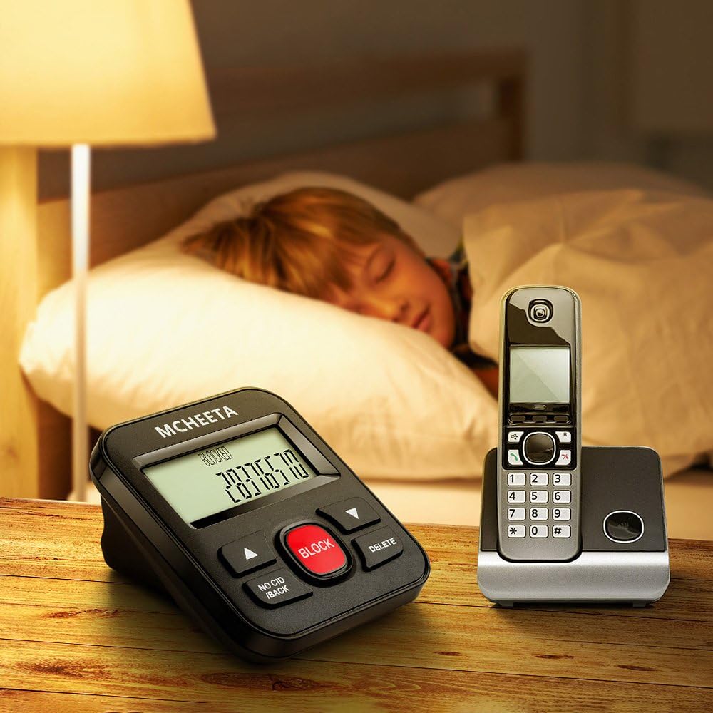 Call Blocker, MCHEETA Premium Phone Call Blocker Landline Device, Simply Block All Unwanted Calls, Robocalls, Incoming Calls and Nuisance Calls by Pressing One Button : Electronics