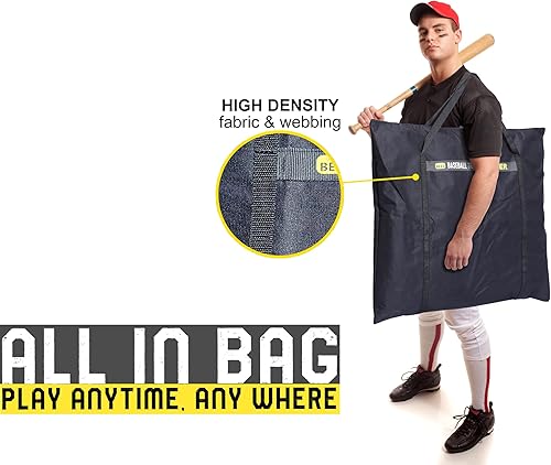 Miniatura 6 de JAPER BEES Red de lanzamiento con zona de ataque, objetivo de red de lanzamiento de 9 agujeros, equipo de entrenamiento portátil para lanzador de