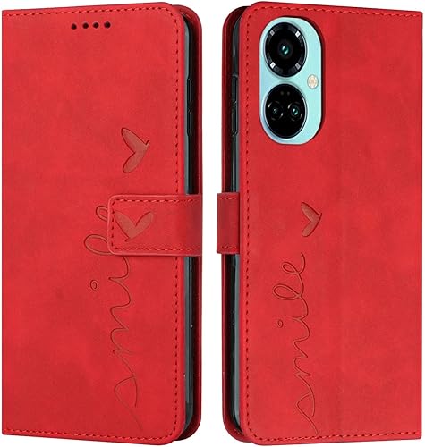 Smartphone Flip Cases Compatible With Embossed Pattern Tecno Camon 19 Pro 5G Leather Wallet Phone Case Card Slot Holder Flip Phone Case Compatible
