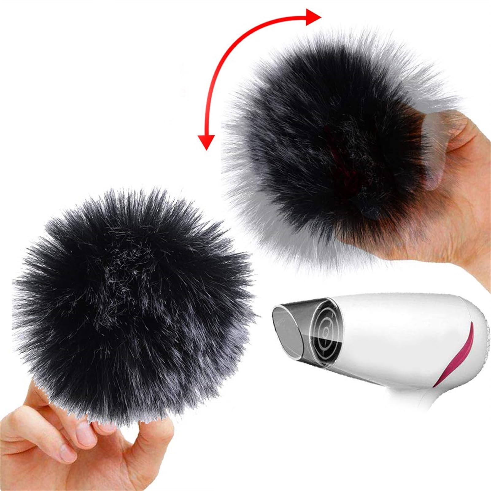 10cm Pom Poms for Hats with Elastic Loop Pompoms for Hats for Hats