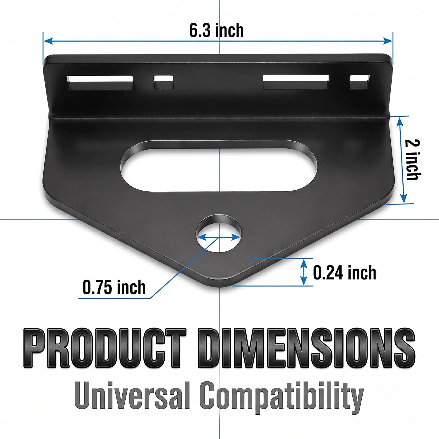 1 PC Car Lawn Mower Hitch, High-strength Alloy Golf Cart Hitch with Rounded Edge Design, Trailer Hitch for Towing, Universal for Lawn Mowers Tractors ATVs Golf Carts (Black)