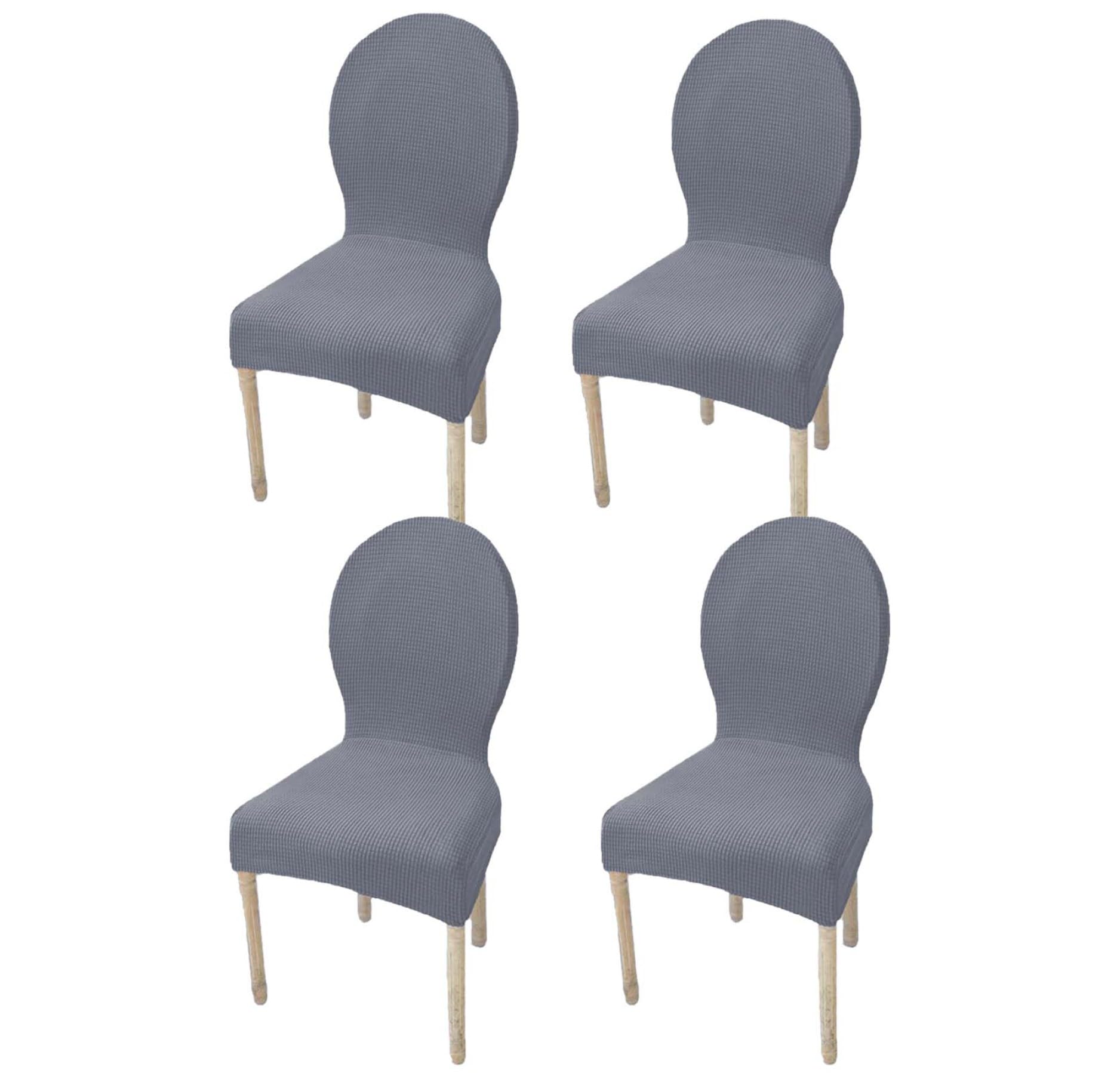 Housse de chaise de salle à manger pour banquet de mariage et fête, lot de 4
