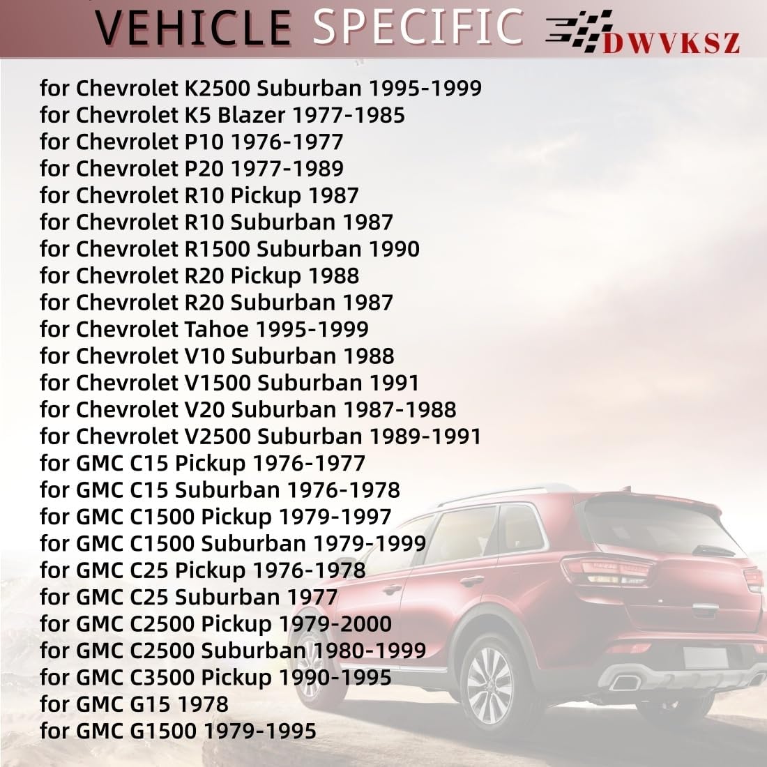 Replace Rear Drum Brake Hardware Kit for Chevrolet C1500 Suburban 5.7L 1995 1996 1997 1998 1999, for C2500 Suburban 5.7L 1992 1993 1994 1995 1996, for GMC Jimmy 1976-1989, 1 Pack
