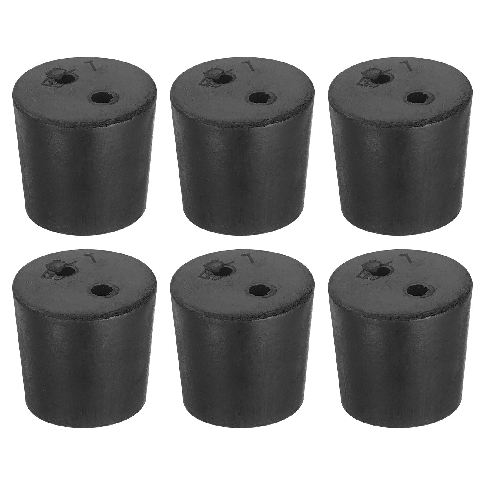 Lab Rubber Stoppers - 6 Pack for Test Tubes & Flasks -10