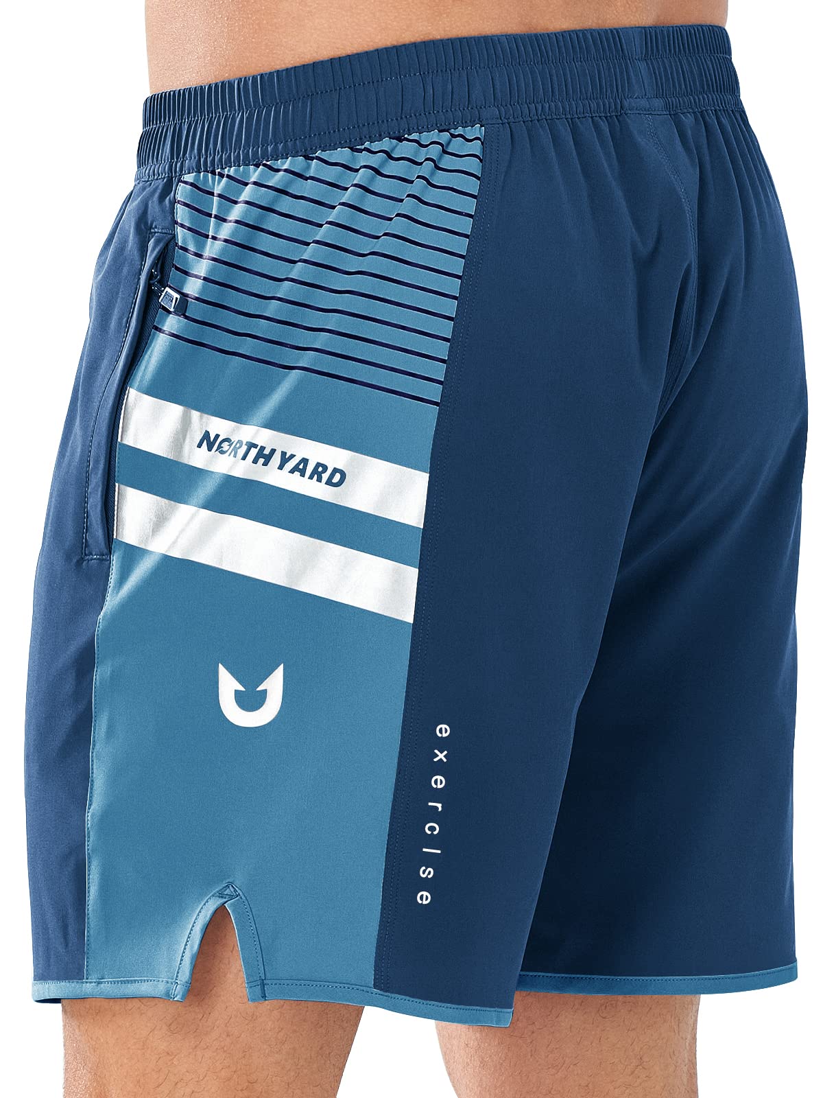 NORTHYARDMen's 5" Athletic Running Shorts Quick Dry Workout Gym Shorts 7" Lightweight Sports Tennis Shorts Swim Trunks Beach