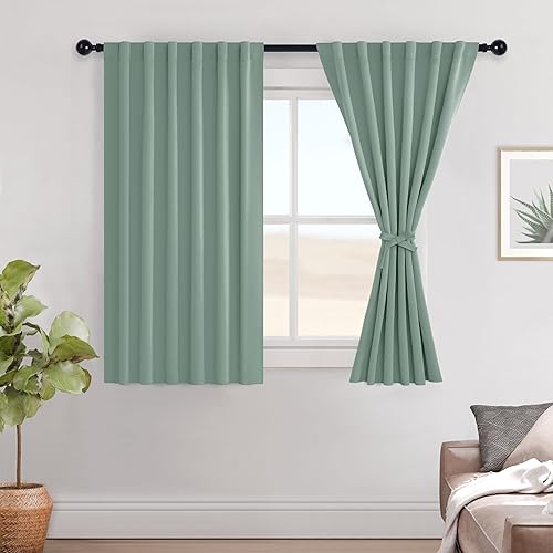 Miniatura 27 de Hiasan Cortinas opacas blancas extra anchas para dormitorio, cortinas opacas térmicas extra anchas de 72 pulgadas de largo, con pestaña trasera,