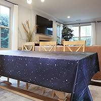 Vista 3 de PARTYHIPPO Disposable Tablecloth Roll 54" x 100' with Built-in Cutter Box – Heavy Duty Waterproof, Wrinkle-Resistant Plastic Table Cover – Cut to