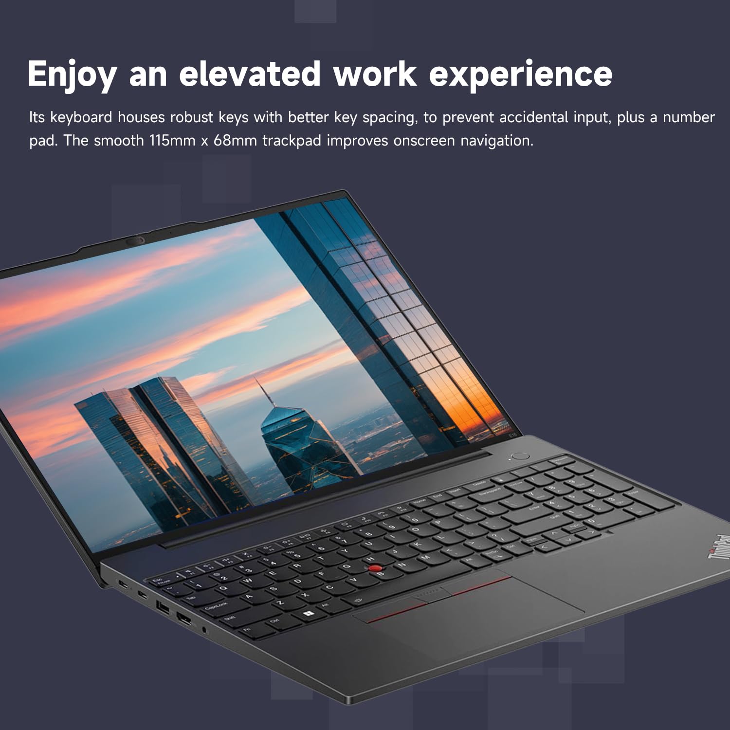 Lenovo ThinkPad E16 Business Laptop, 16" FHD+ Touchscreen, Intel Core i7-1355U, 40GB RAM, 1TB SSD, Fingerprint, Backlit, HDMI, Wi-Fi 6, Windows 11 Pro, Bundle with Targus USB-C 100W Docking Station
