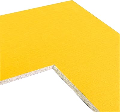 Craig Frames B110 Pre-Cut Mat Board for 16x22 Print, 20x26, Buttercup Yellow