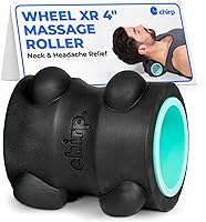Chirp Wheel XR 4" Massage Roller for Neck Headache Relief, Deep Tissue Therapy & Spinal Decompression - 500lbs Capacity, Mint Foam