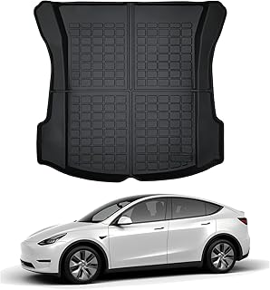 KEALAS for Tesla Model 3 2017-2023 3D Rear Cargo Trunk TPE Mat,All-Weather Heavy Duty Waterproof Rear Trunk Mat,Rear Trunk Floor Mat