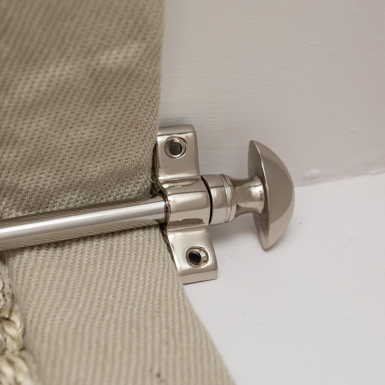 Brass bee Stair Rods Carpet Runners with Mushroom Finial Ends Nickel, Antique Brass Stainless Steel Stair Carpet Rod (Antique Brass)