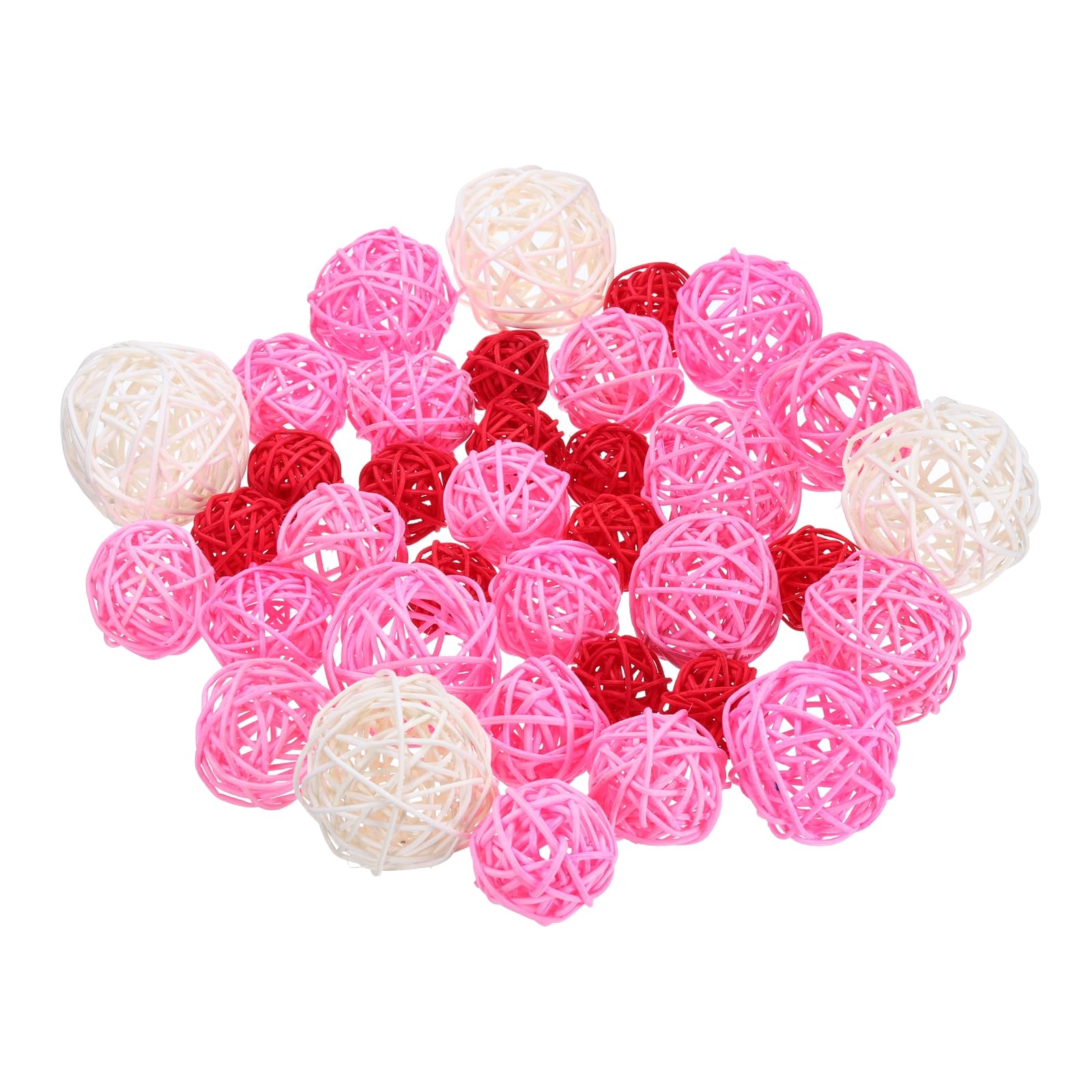 uxcell 72 Pcs Wicker Rattan Balls, 1.2