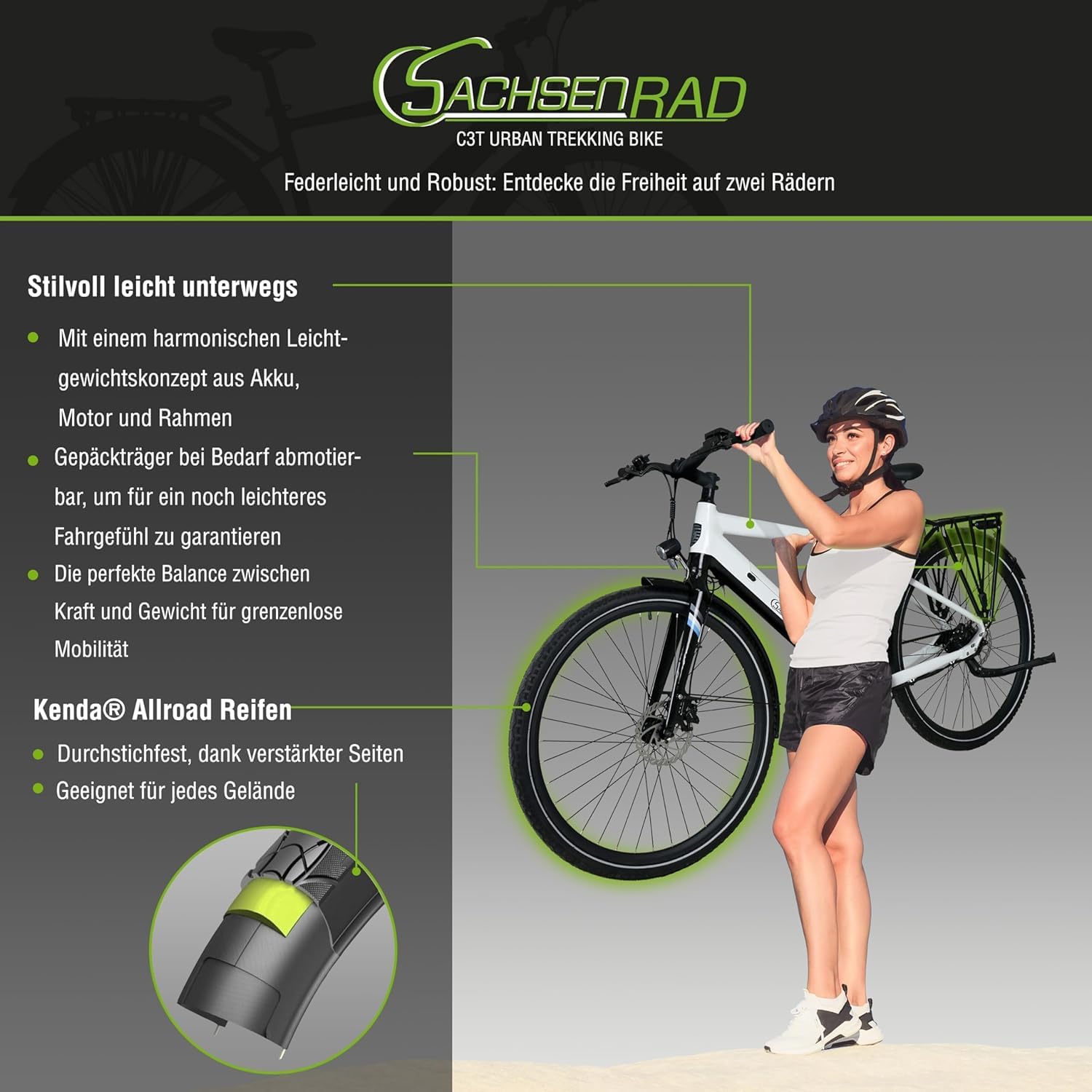 sachsenrad e bike c3t trekking Allrounder Urban with Torque Sensor Category:Kinder Jugend Fahrräder_CUBE  KIDS 540mm   Ø 19mm COLOR:Satin Burnt Gold Metallic / Doppio Thule Chariot Lock Kit