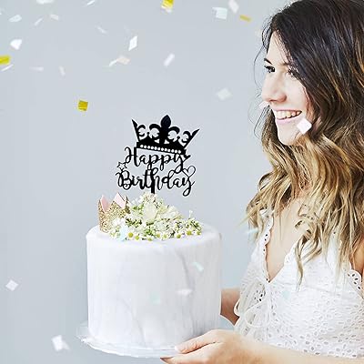 8 Pièces Happy Birthday Decoration Gateau,Topper Joyeux Anniversaire
