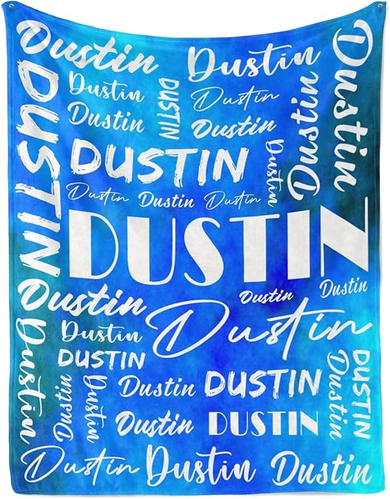 Name Blanket Personalized Name Blanket Customized Blanket with Name Text for Adult Kid Birthday Christmas Mothers Fathers Valentines Day Gift