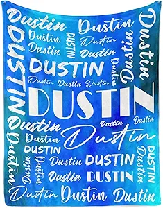 Name Blanket Personalized Name Blanket Customized Blanket with Name Text for Adult Kid Birthday Christmas Mothers Fathers Valentines Day Gift