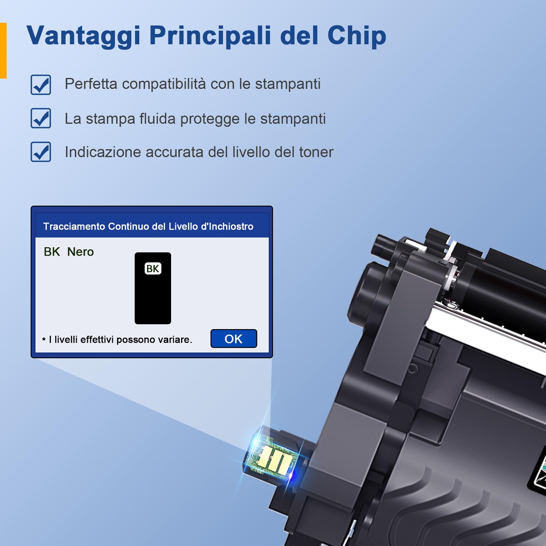 Palmtree TN2510 TN2510XL Toner Compatibili per Brother TN-2510 TN-2510XL TN 2510 TN 2510XL Brother HL-L2400DWE MFC-L2800DW MFC-L2827DWXL DCP-L2665DW MFC-L2835DW HL-L2445DW DCP-L2620DW DCP-L2660DW