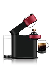Nespresso Vertuo Next Coffee and Espresso Machine by Breville with Milk Frother, 1.1 liters, Cherry