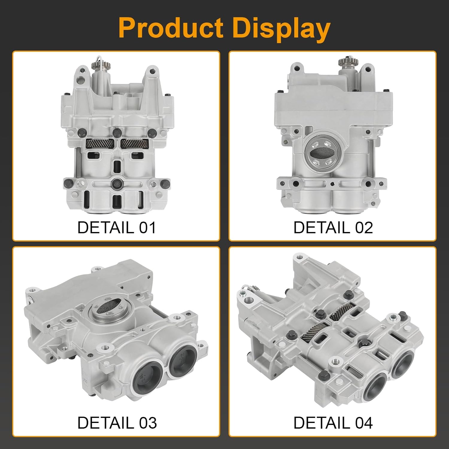 Engine Oil Pump Shaft Balance Assembly 68127987AB Compatible with 2007-2017 Chrysler 200 Sebring ; 2007-2016 Dodge Avenger Journey Caliber 2007-2017 Jeep Compass Patriot 2.4L L4 V330764