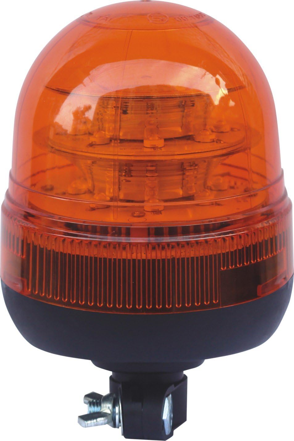 DIN Mount 12/24V Amber Halogen Flashing Beacon ECR65 approved