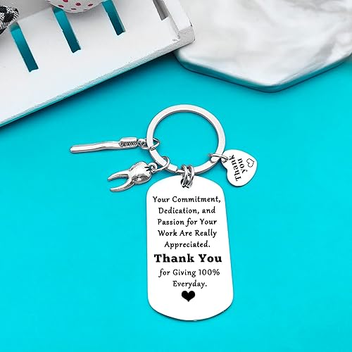 Miniatura 2 de Xiahuyu Regalos para dentistas, llavero, regalos de agradecimiento al dentista, regalo de higienista dental, regalo de asistente dental, regalo de