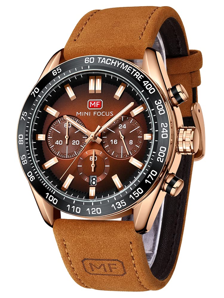 Watch for Men Sport Military Waterproof Chronograph Mens Watches Analog Quartz Big Face Classic Stylish Fashion Casual Designer Business Work Wrist Watch Elegant Gift for Men