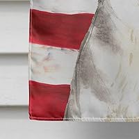 Vista 4 de Caroline's Treasures CK1713CHF Patriotic USA - Lienzo decorativo (tamaño grande), diseño de la bandera de Husky Siberiano, multicolor