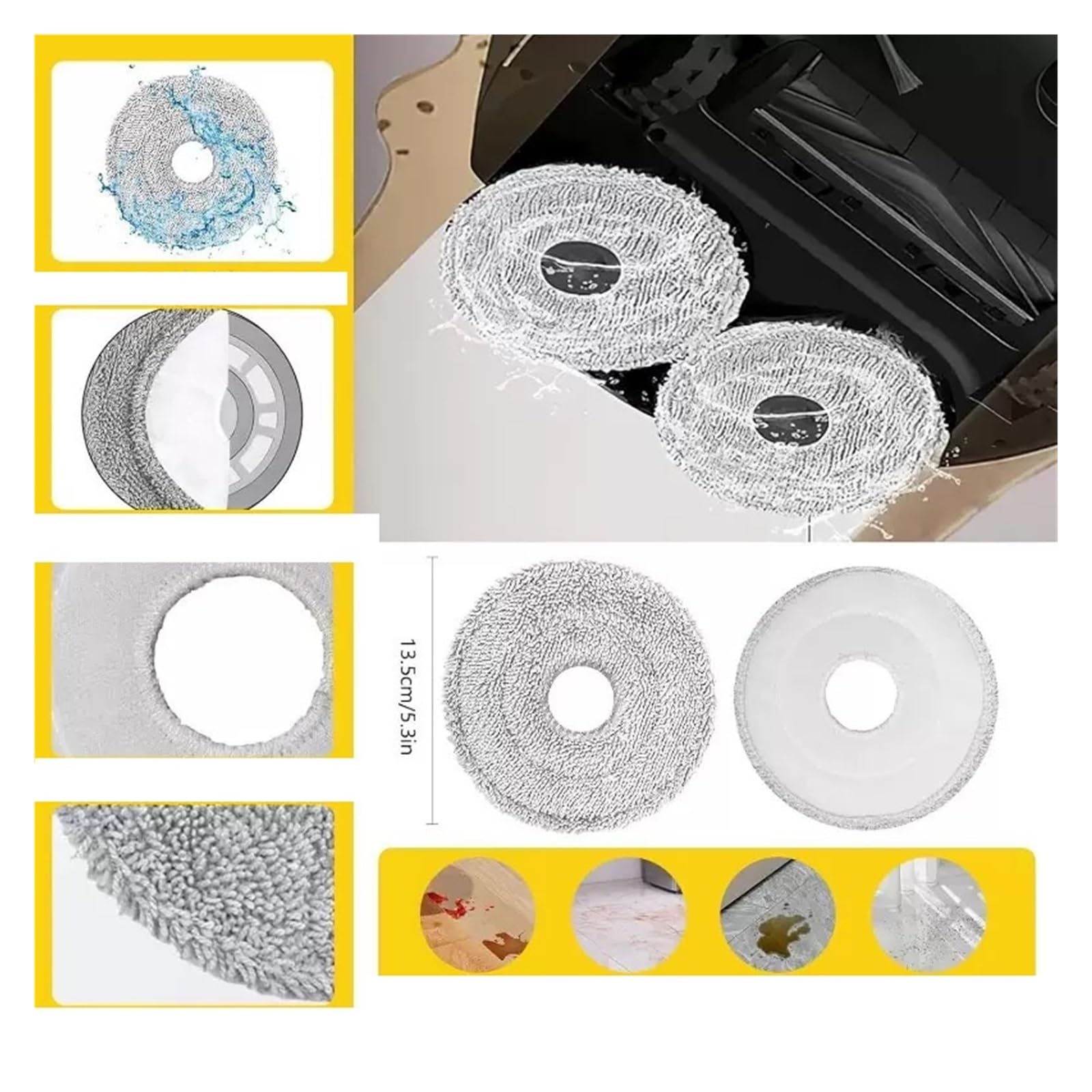 Kompatybilny z odkurzaczem Dreame L10s Ultra Gen2 / L10s Pro Ultra Heat Akcesoria zamienne Główna szczotka boczna Filtr HEPA Mop Worek na kurz(Army green)