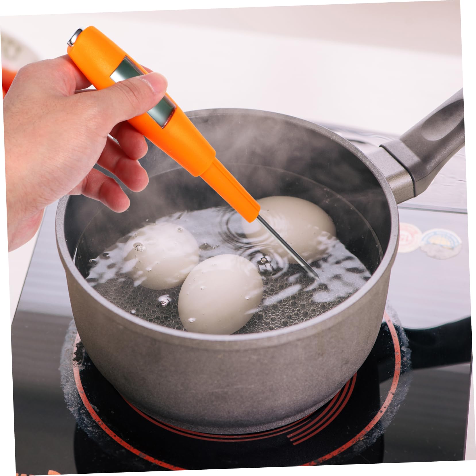 MAGICLULU 2 Piezas Termómetro Para Hornear Termómetro De Termómetro Digital Para Carne Termómetro De Barbacoa Espátula Digital Termometro De Cocina Para Alimentos Gel De Sílice