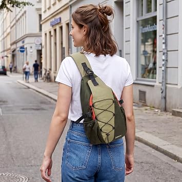 G4Free RFID Blocking Sling Bag for Men Women, Crossbody Bags Hiking Travel