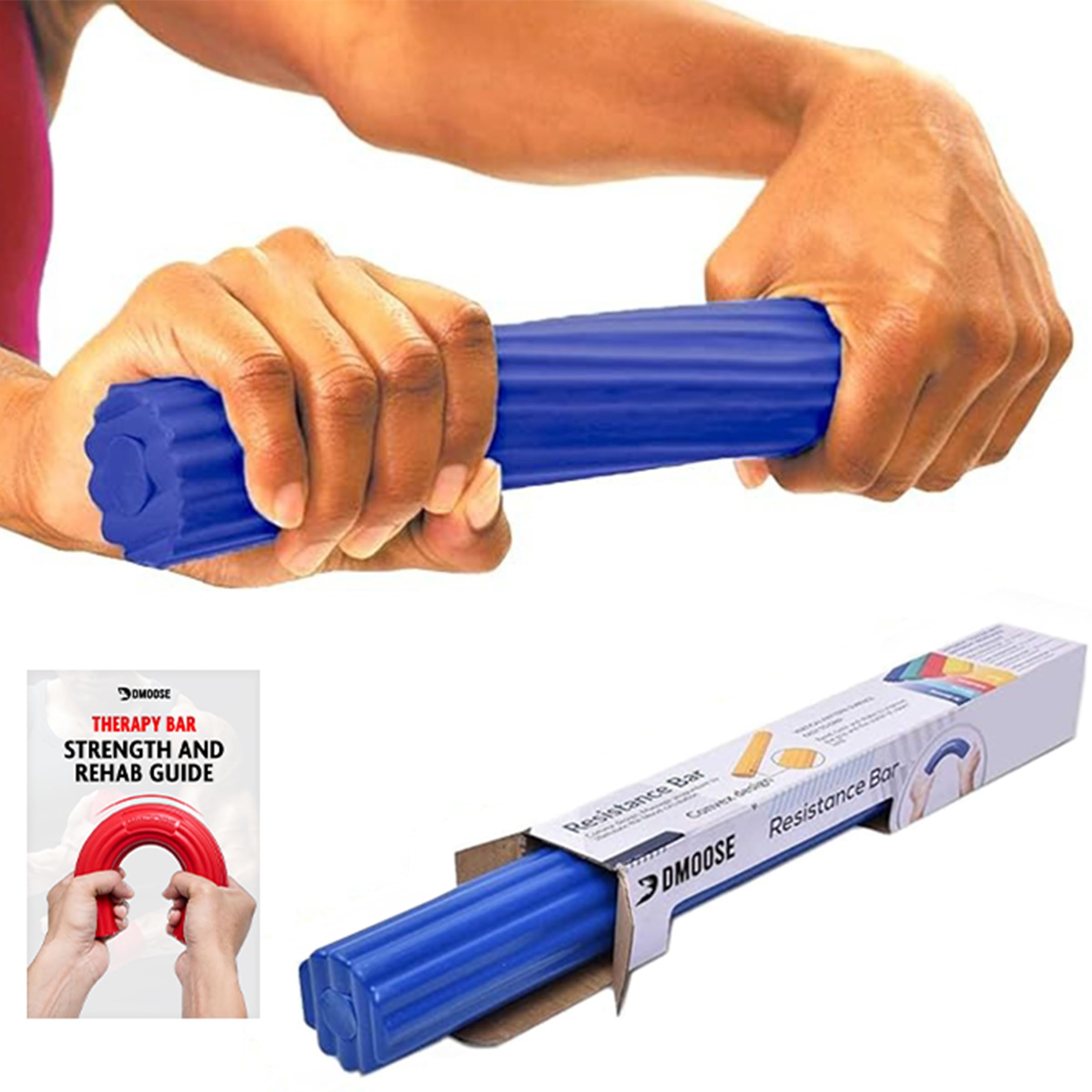 DMoose Fitness Flex Tennis Elbow Bar & Hand Forearm Strengthener for Golfers, Athletes, Tendonitis, Injury Recovery and Rehabilitation Equipment, Flexible Training and Physical Therapy Tool (B081QLXYR5) Amazon Price History, Amazon Price Tracker