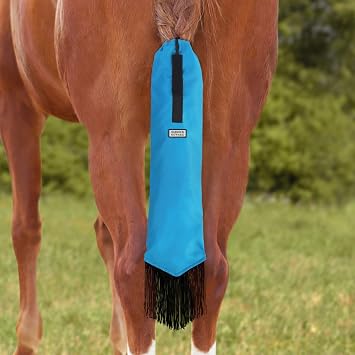 Harrison Howard Horse Tail Bag with Fringe, Draw-in Closure Tail Protector
